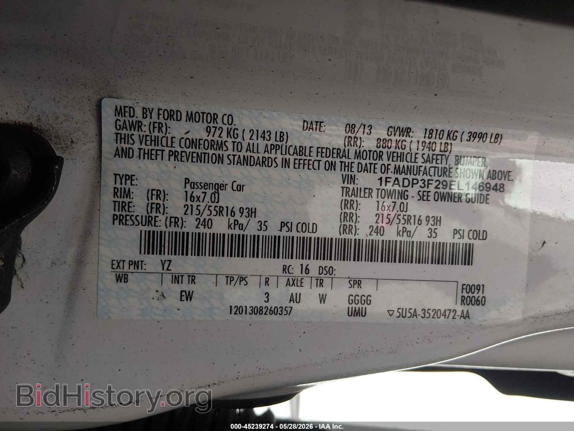 2014 FORD FOCUS - VIN: 1FADP3F29EL146948 - Photo 9
