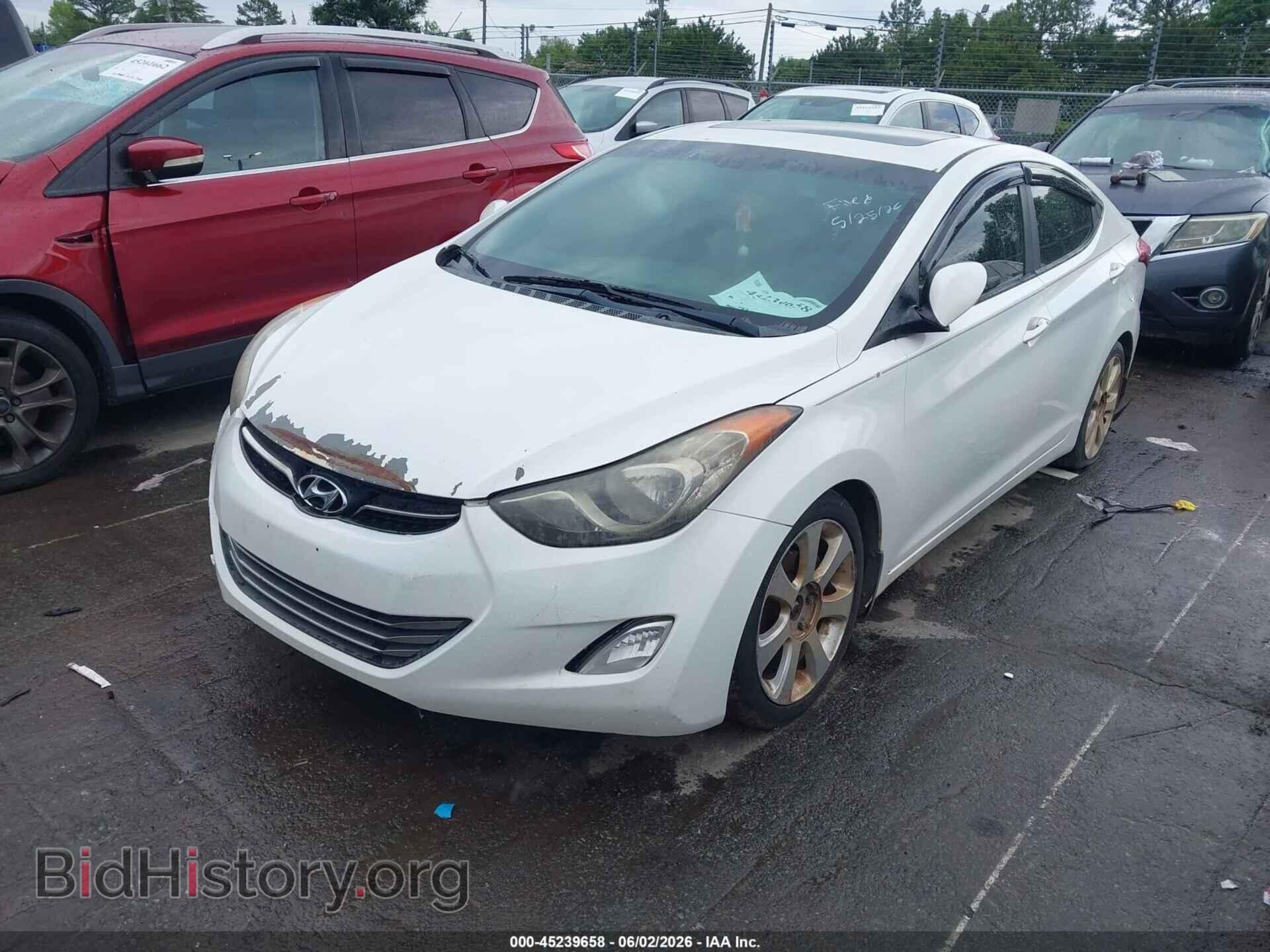 2012 HYUNDAI ELANTRA - VIN: 5NPDH4AEXCH146103 - Фото 2