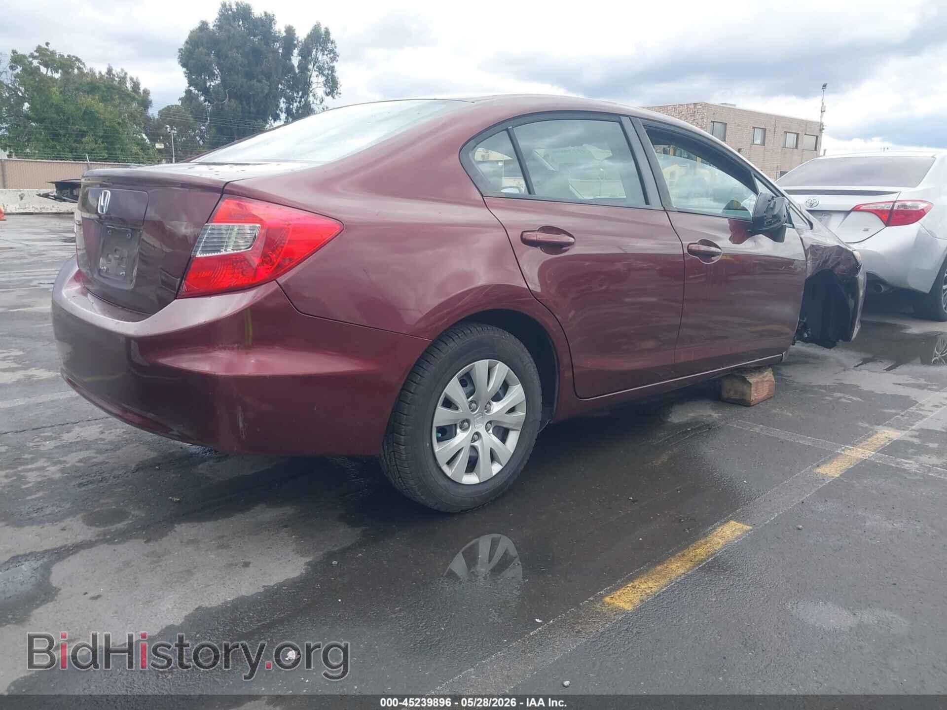 2012 HONDA CIVIC - VIN: 19XFB2F5XCE384092 - Фото 4