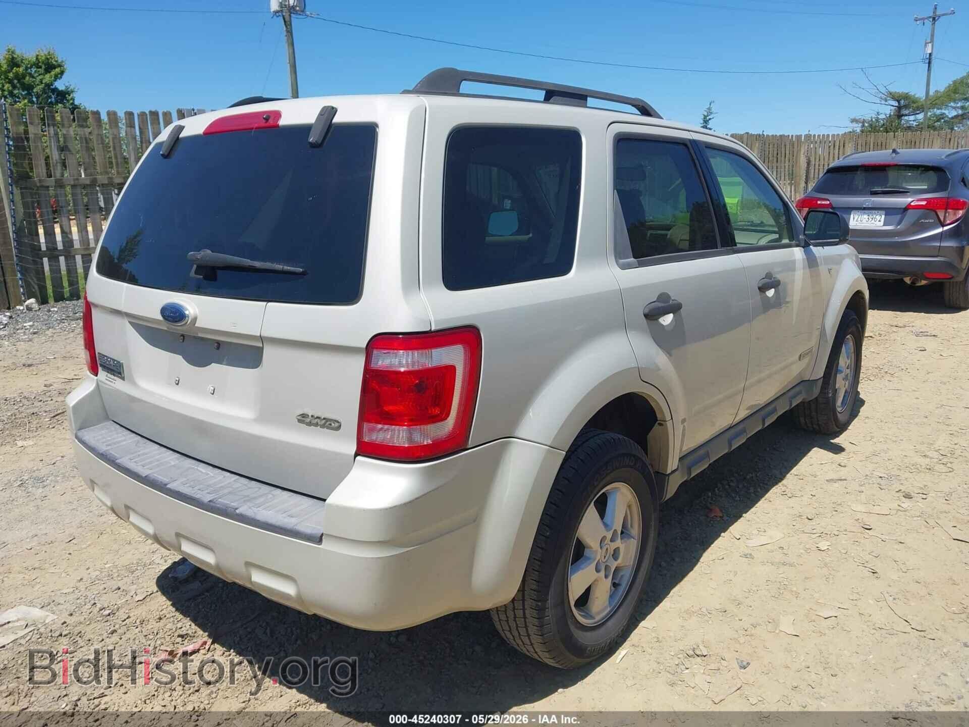 2008 FORD ESCAPE - VIN: 1FMCU93198KB02810 - Фото 4