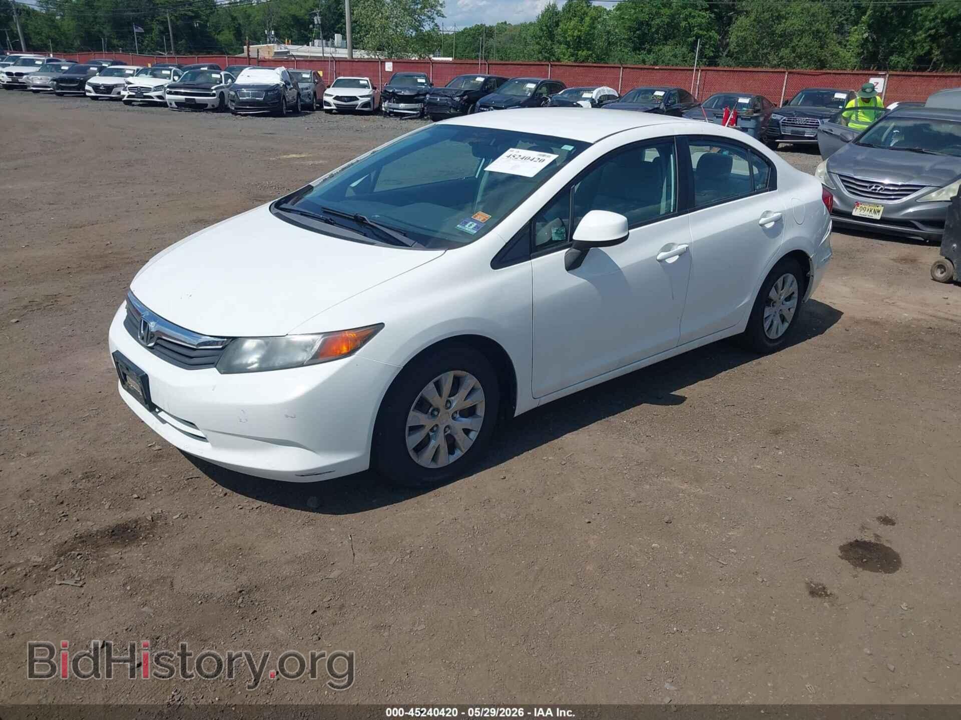 2012 HONDA CIVIC - VIN: 19XFB2F52CE344573 - Фото 2