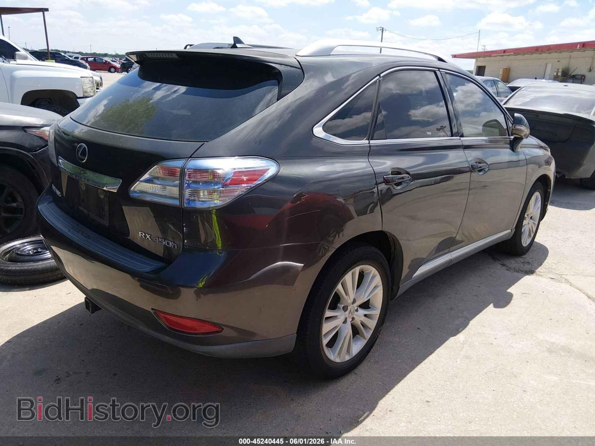 2010 LEXUS RX 450H - VIN: JTJBC1BAXA2410528 - Фото 4