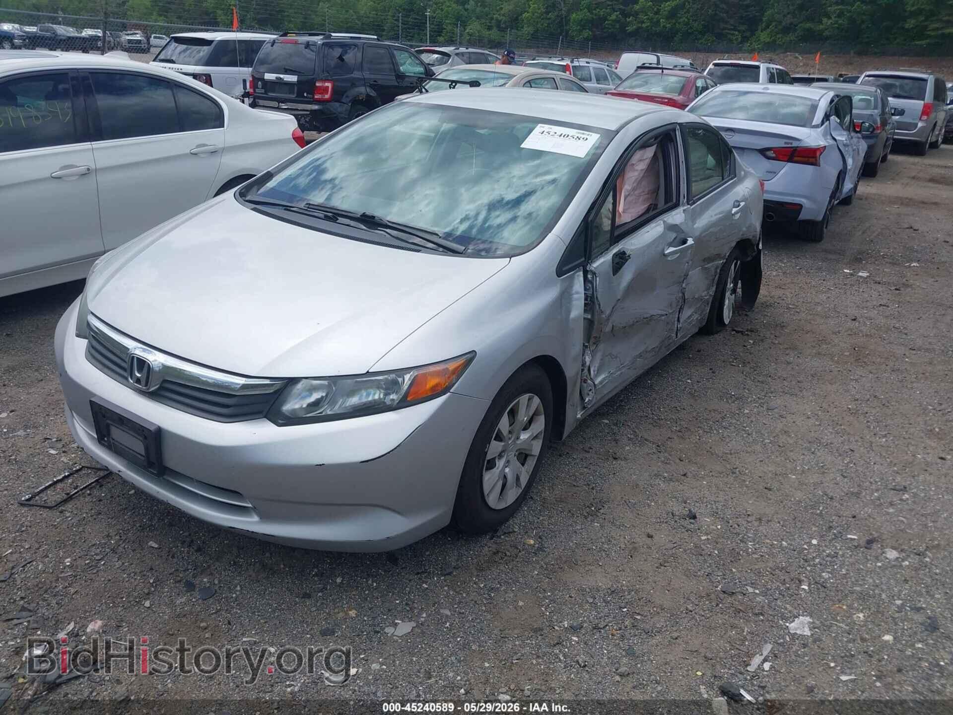2012 HONDA CIVIC - VIN: 19XFB2F54CE387490 - Фото 2