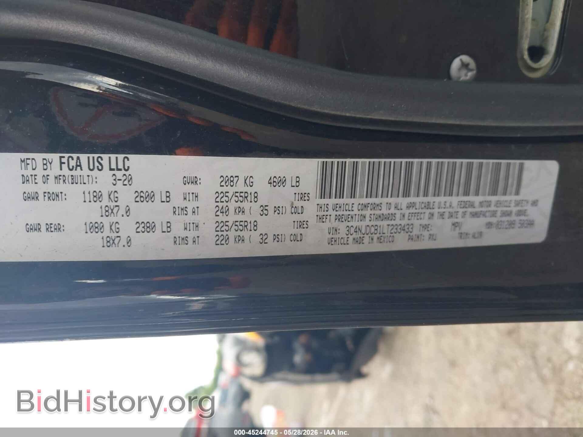 2020 JEEP COMPASS - VIN: 3C4NJDCB1LT233433 - Photo 9