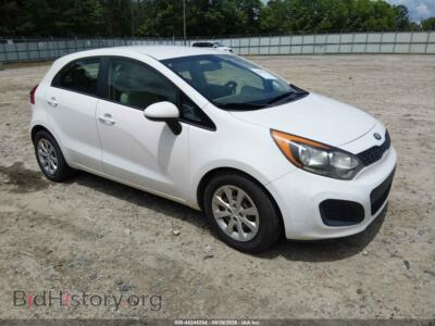 2013 Kia RIO LX, белый — VIN KNADM5A32D6152258, IAAI