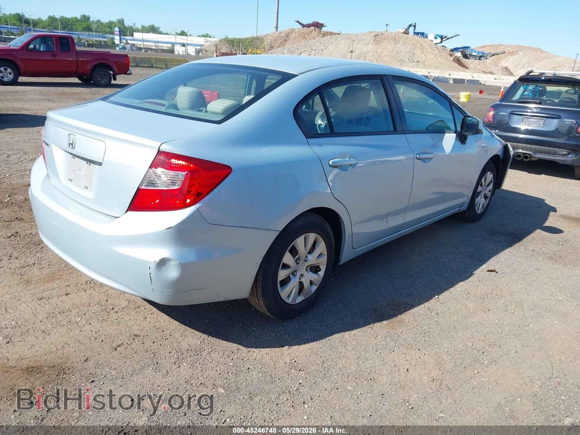 2012 HONDA CIVIC - VIN: 19XFB2F56CE310135 - Фото 4