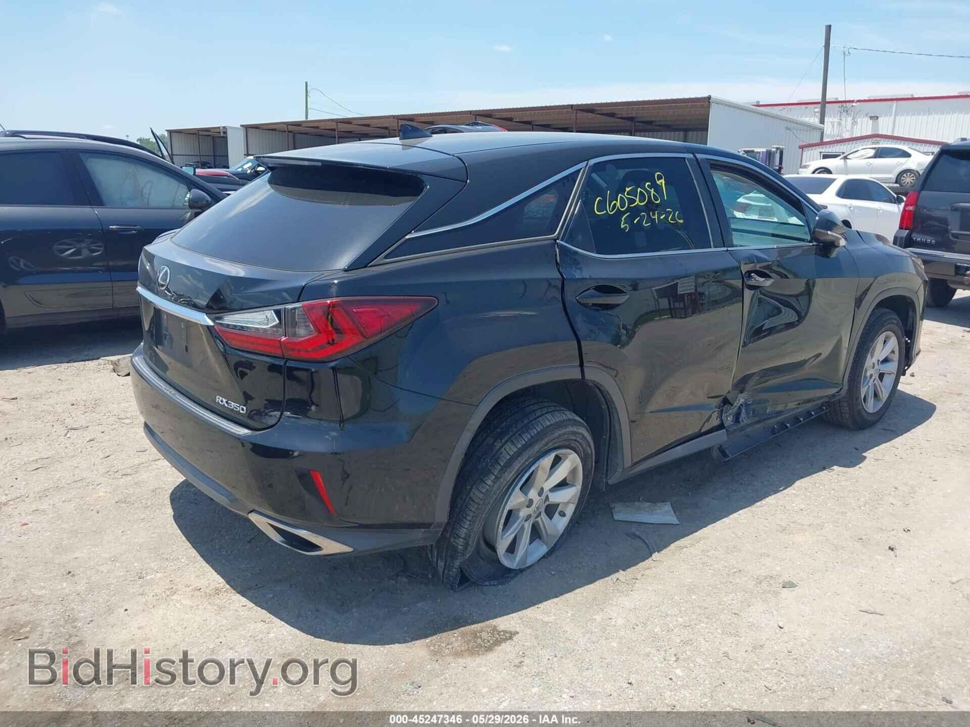 2017 LEXUS RX 350 - VIN: 2T2ZZMCA4HC076276 - Фото 4