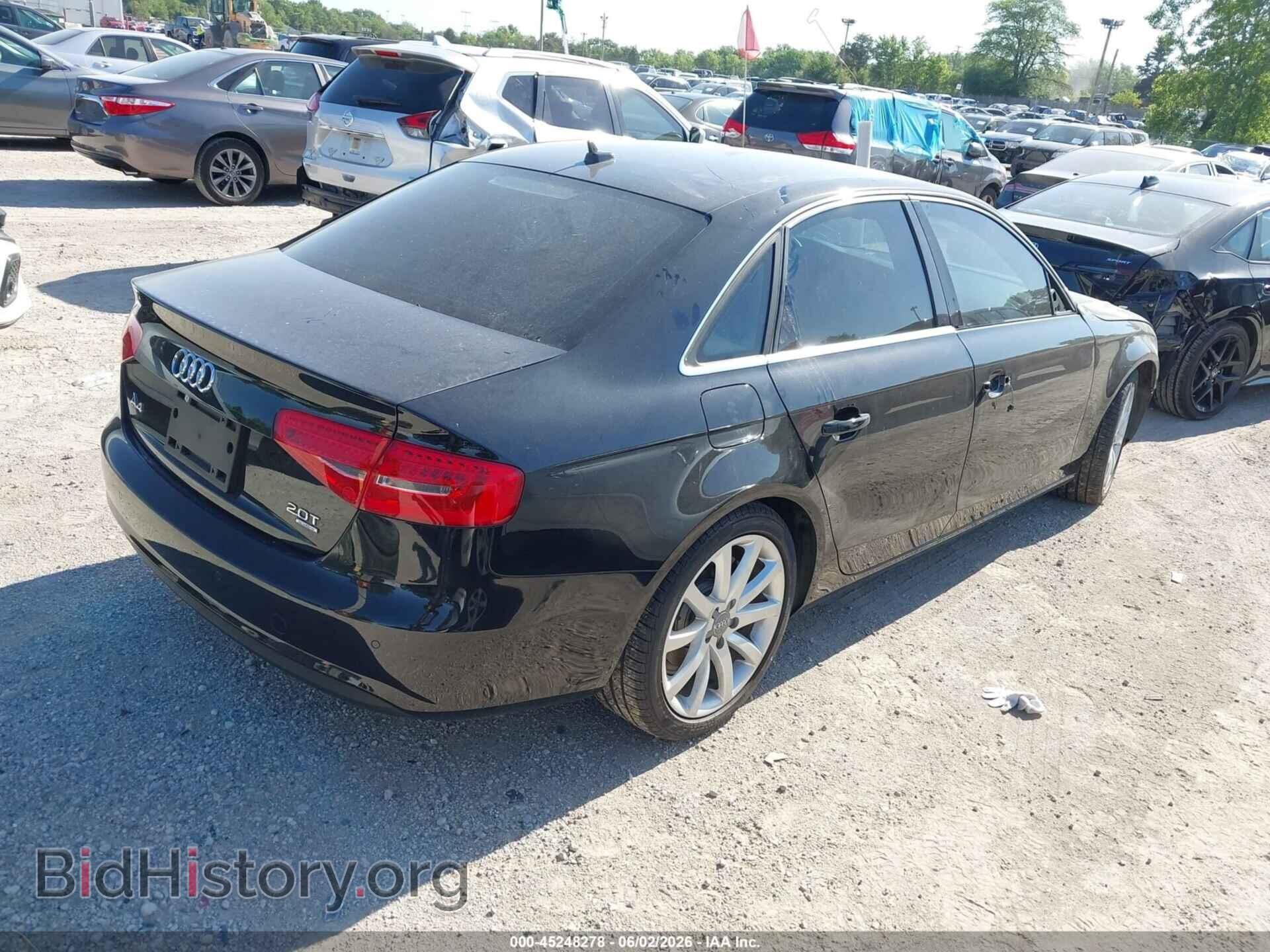 2013 AUDI A4 - VIN: WAUKFBFL5DN041654 - Photo 4