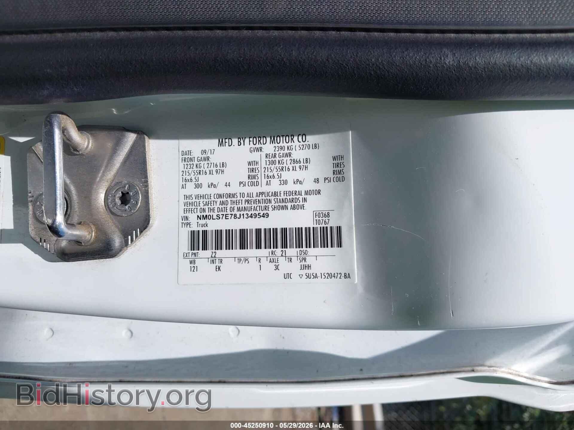 2018 FORD TRANSIT CONNECT - VIN: NM0LS7E78J1349549 - Фото 9