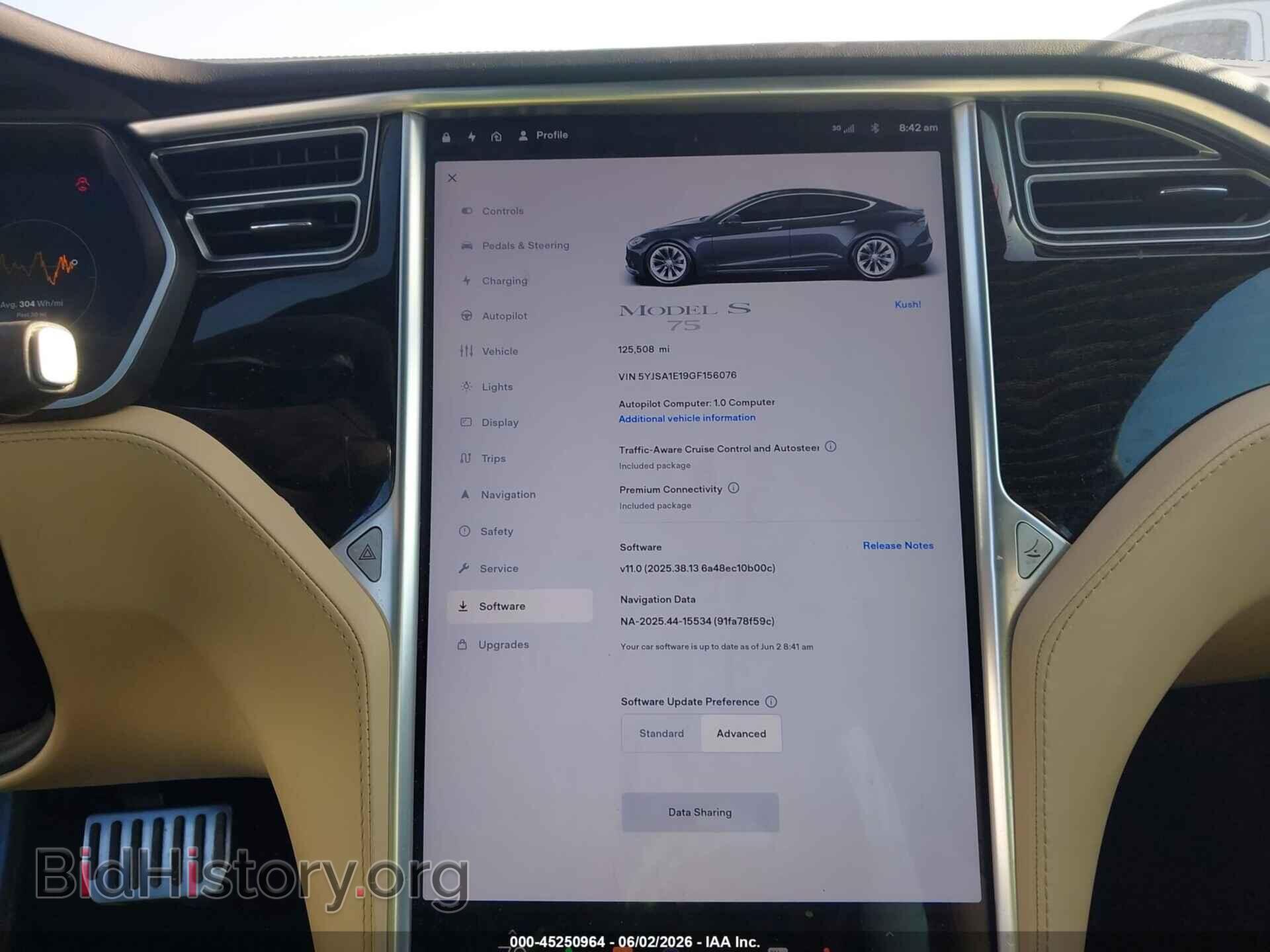 2016 TESLA MODEL S - VIN: 5YJSA1E19GF156076 - Фото 17