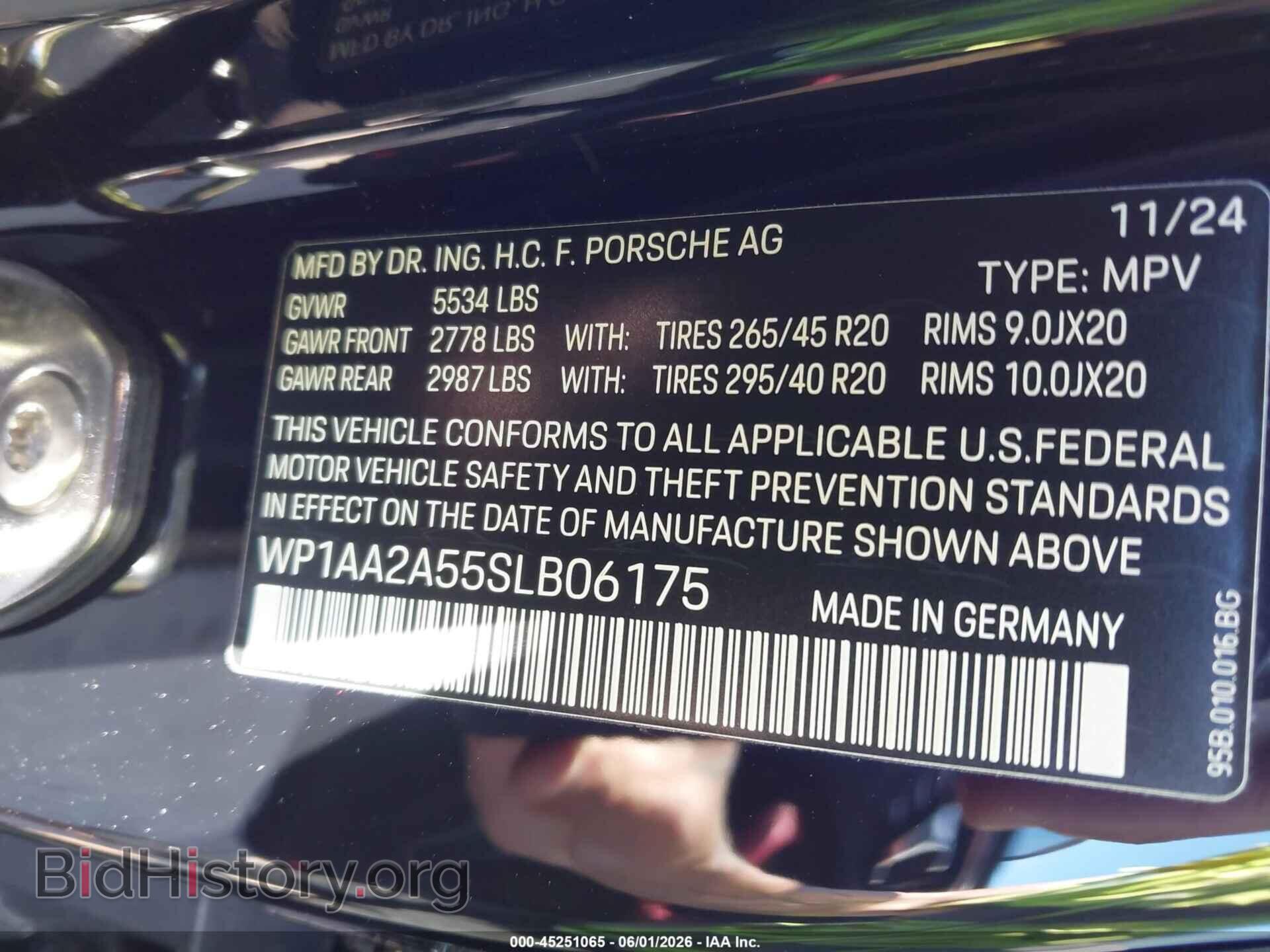2025 PORSCHE MACAN - VIN: WP1AA2A55SLB06175 - Photo 9