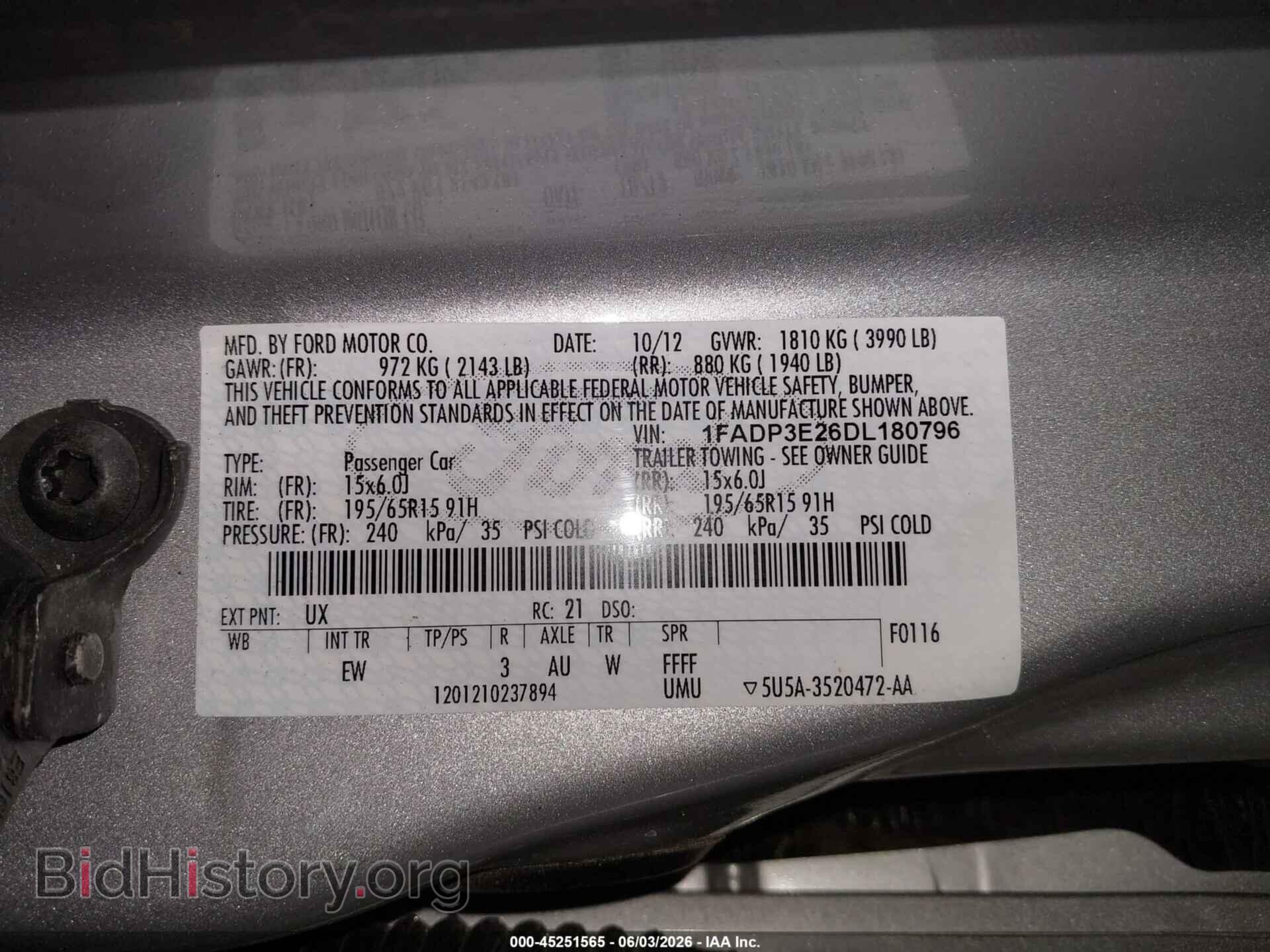 2013 FORD FOCUS - VIN: 1FADP3E26DL180796 - Photo 9