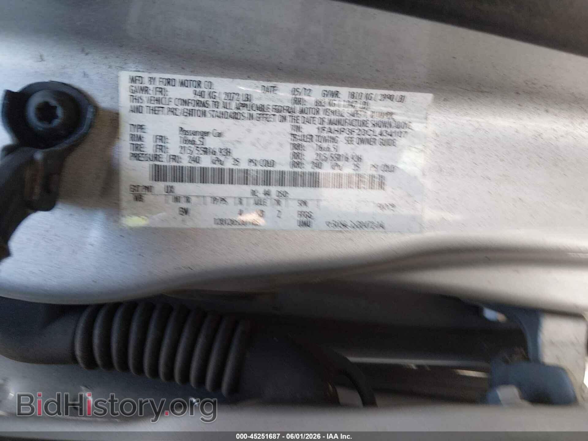 2012 FORD FOCUS - VIN: 1FAHP3F23CL434107 - Photo 9