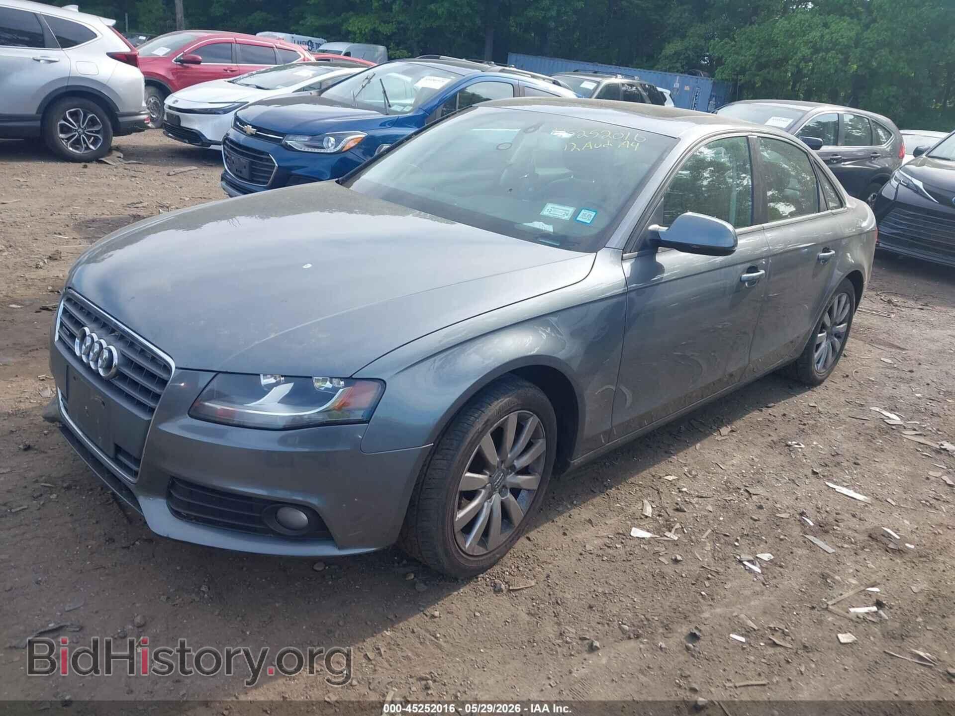 2012 AUDI A4 - VIN: WAUBFAFLXCN011493 - Фото 2
