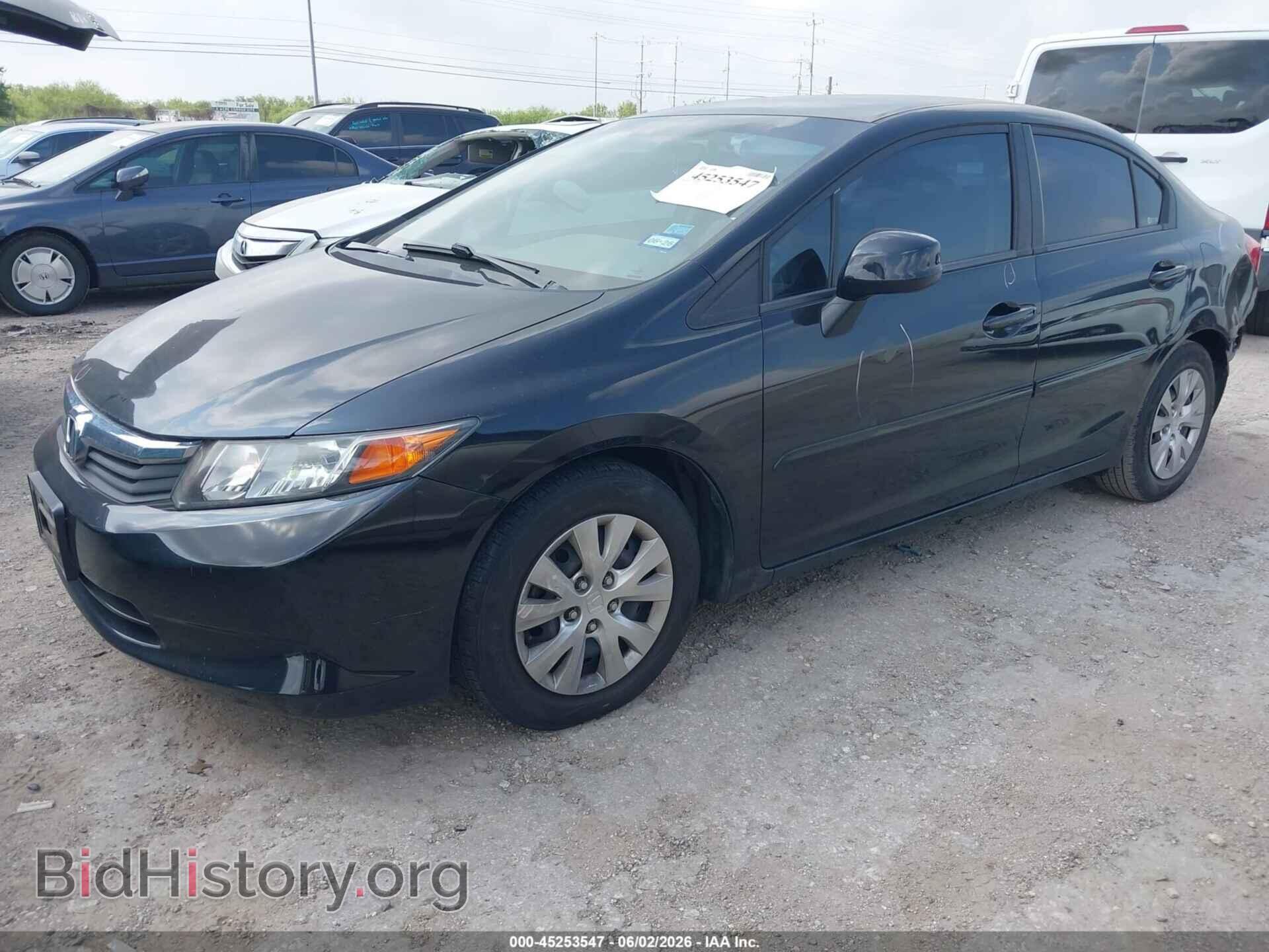 2012 HONDA CIVIC - VIN: 2HGFB2F50CH567121 - Фото 2