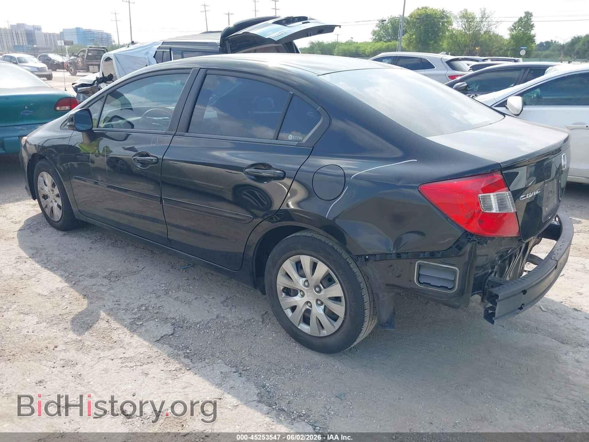 2012 HONDA CIVIC - VIN: 2HGFB2F50CH567121 - Фото 3