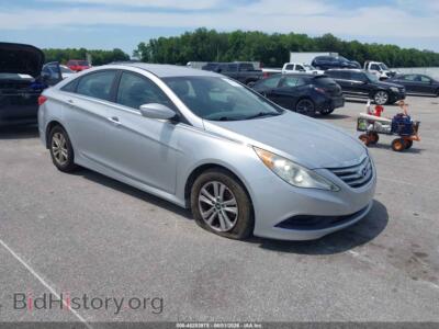 2014 Hyundai SONATA GLS, silver — VIN 5NPEB4AC0EH884323, IAAI