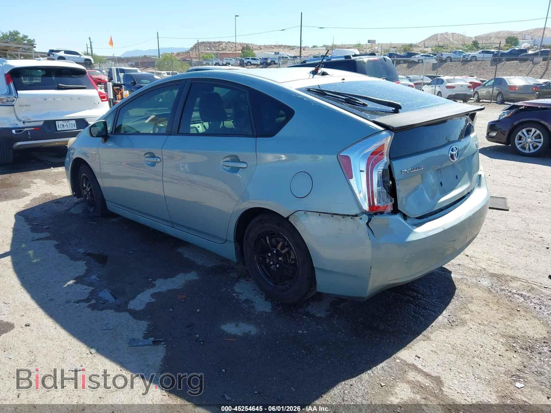 2013 TOYOTA PRIUS - VIN: JTDKN3DU4D5572920 - Фото 3