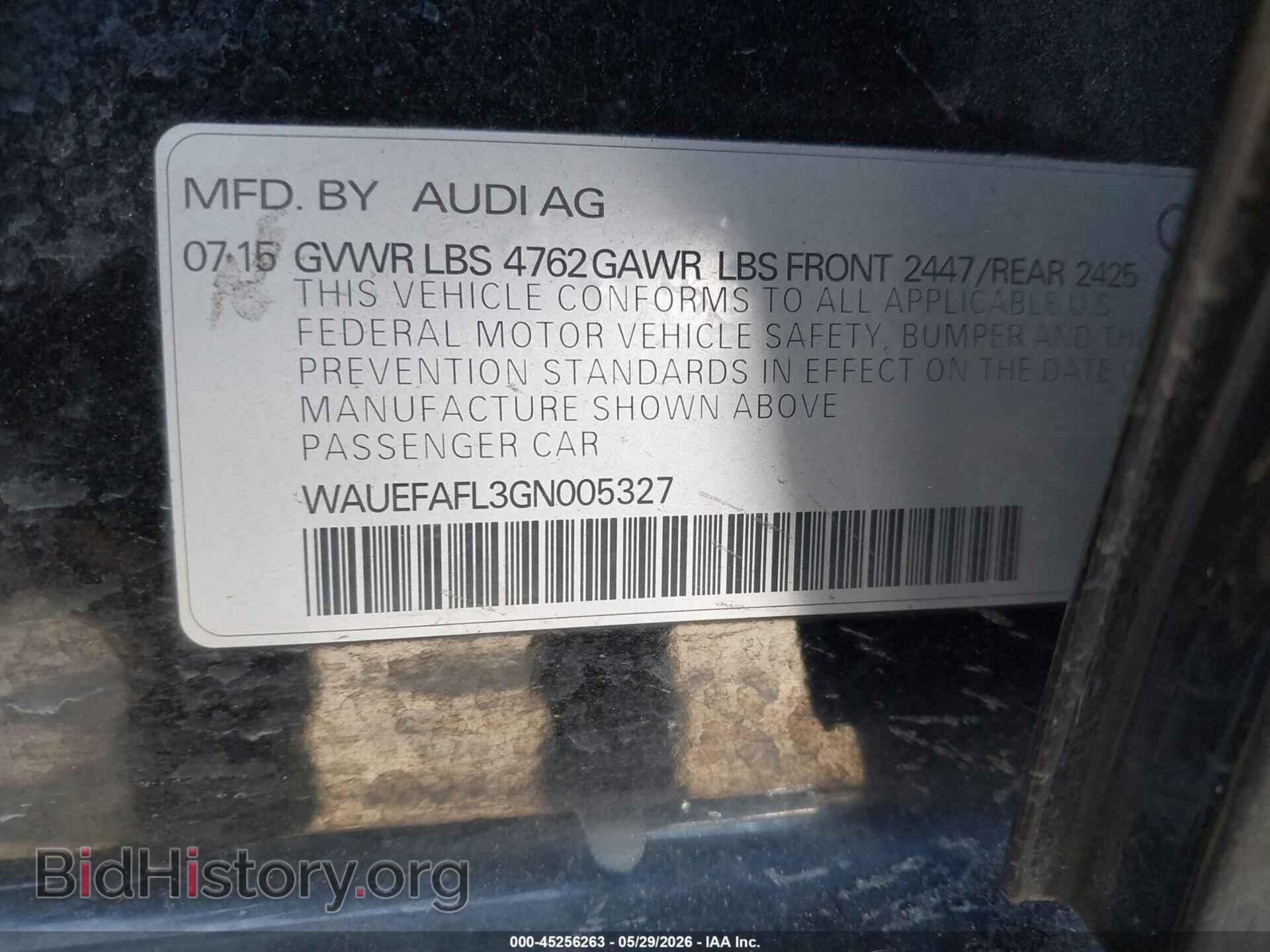 2016 AUDI A4 - VIN: WAUEFAFL3GN005327 - Photo 9