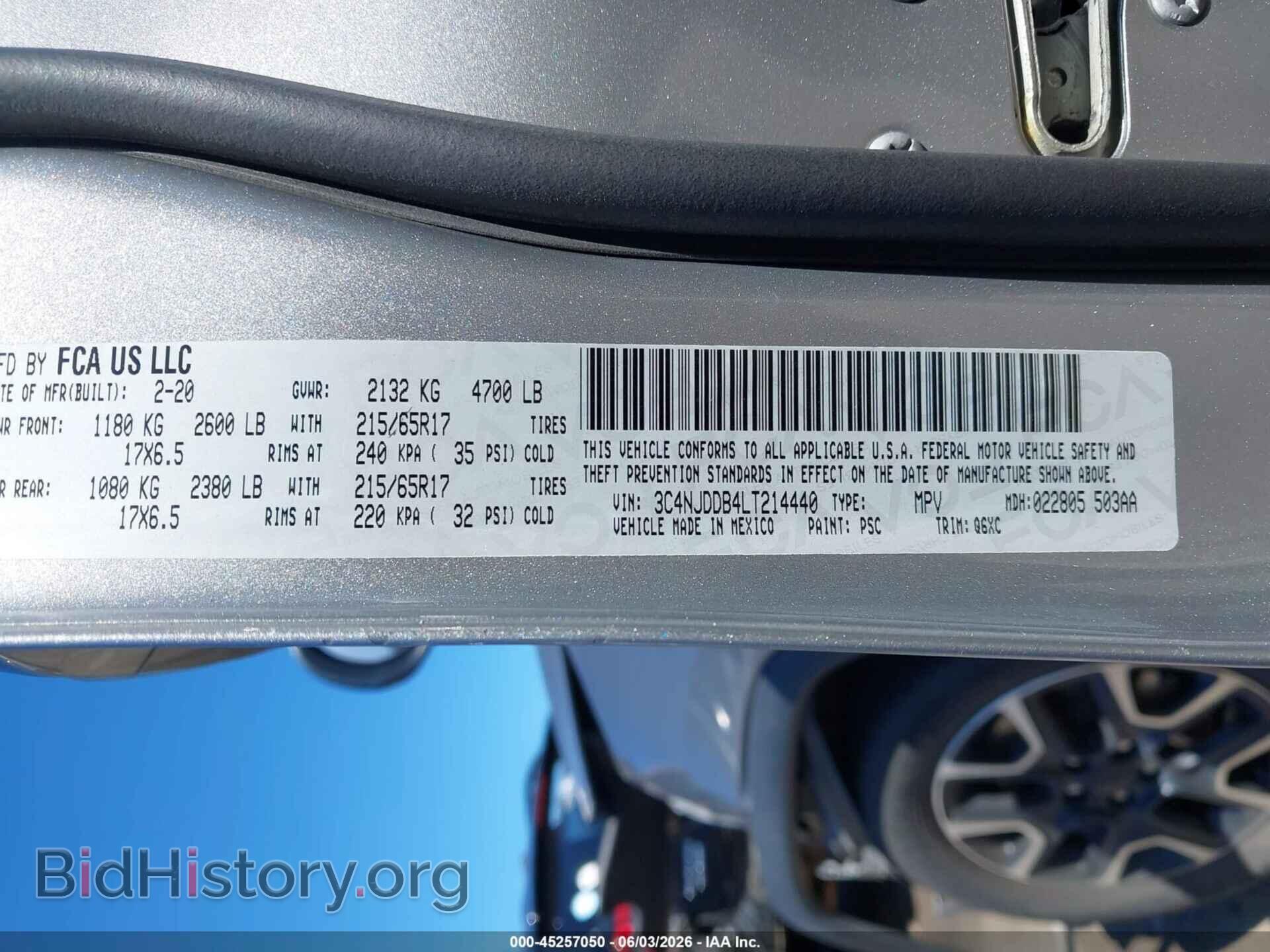 2020 JEEP COMPASS - VIN: 3C4NJDDB4LT214440 - Photo 9