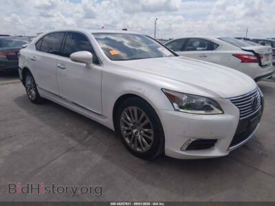 2017 Lexus LS 460 L, белый — VIN JTHGL5EF2H5057717, IAAI