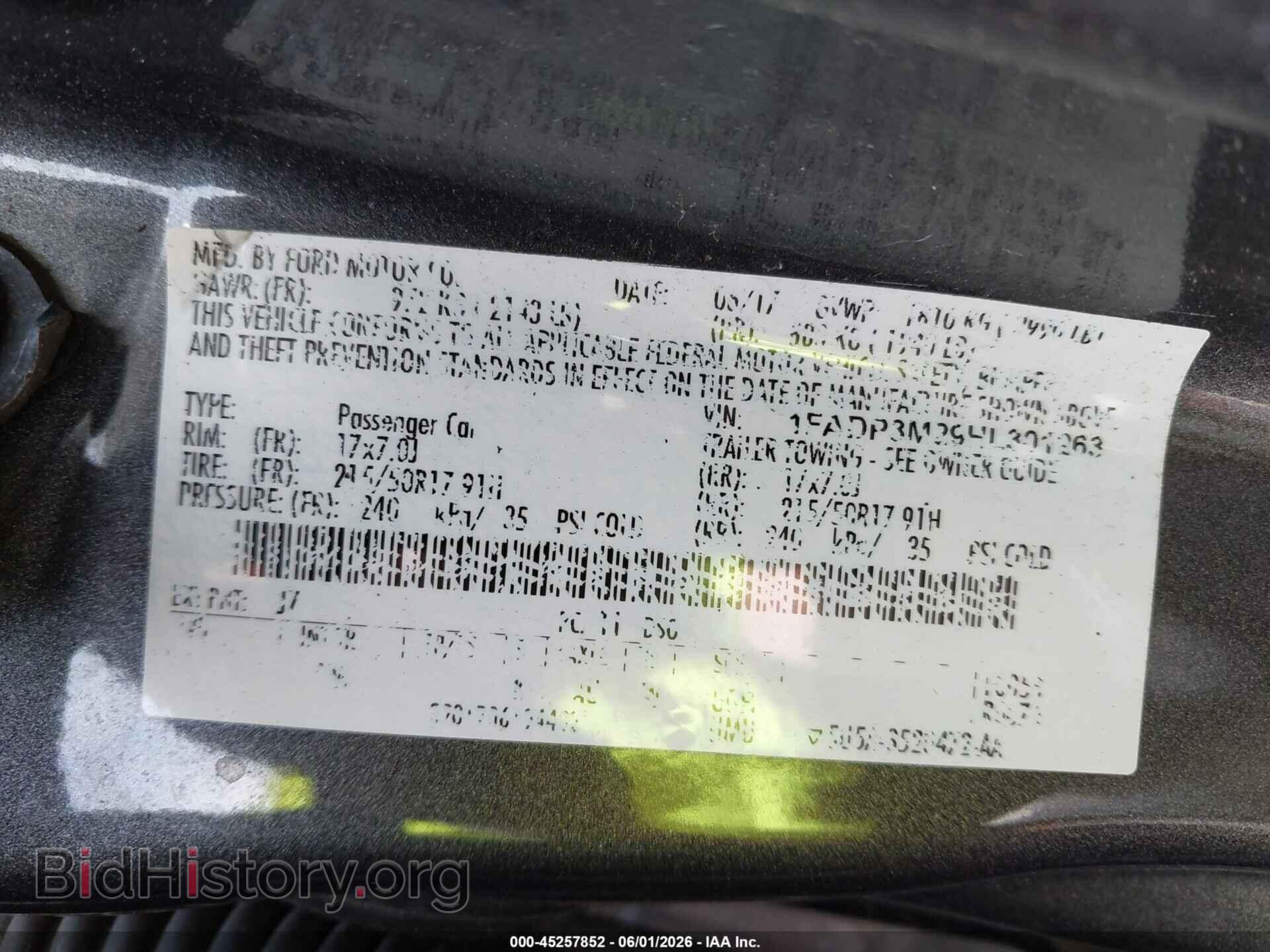 2017 FORD FOCUS - VIN: 1FADP3M29HL301263 - Photo 9