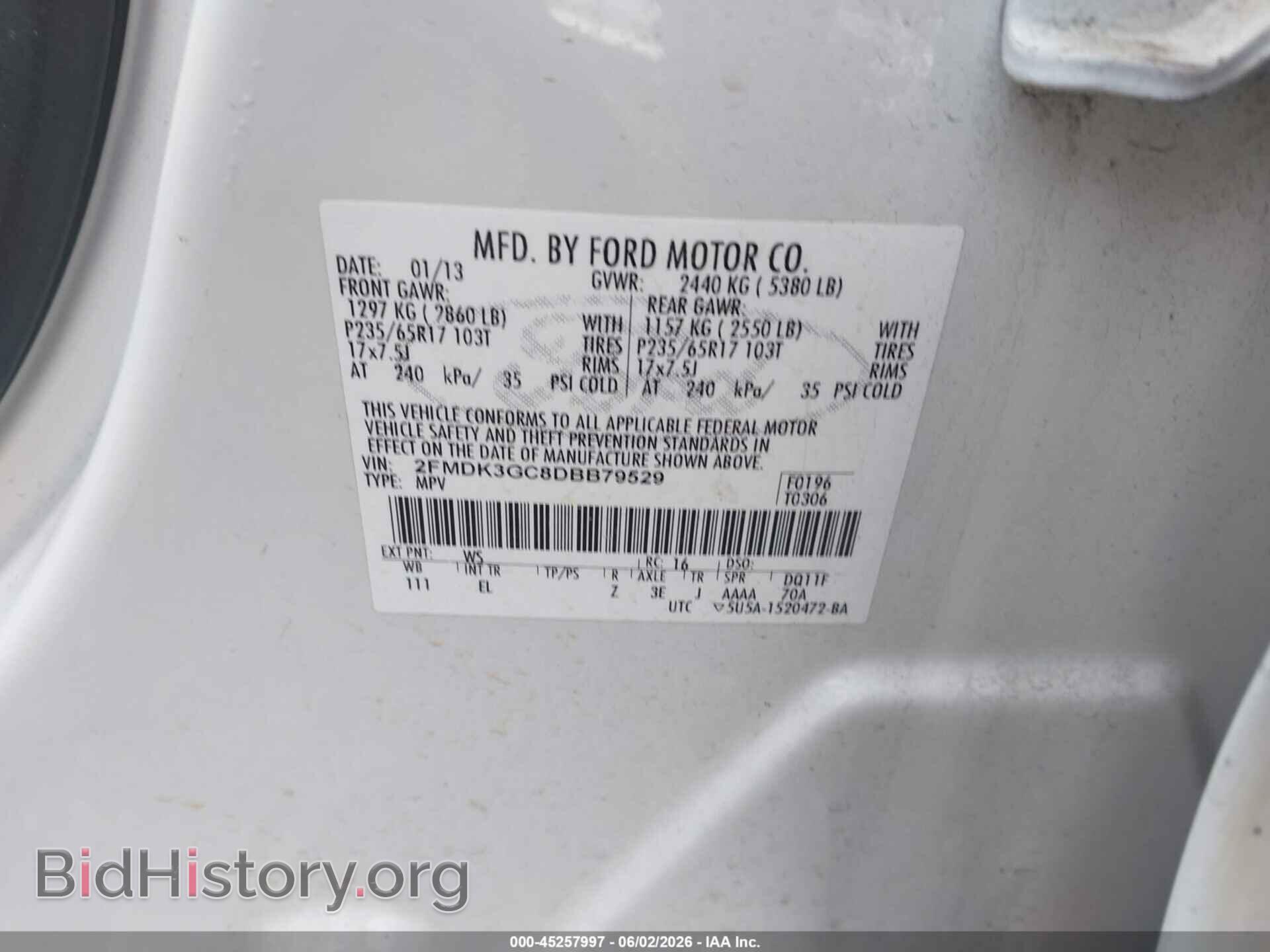 2013 FORD EDGE - VIN: 2FMDK3GC8DBB79529 - Photo 9