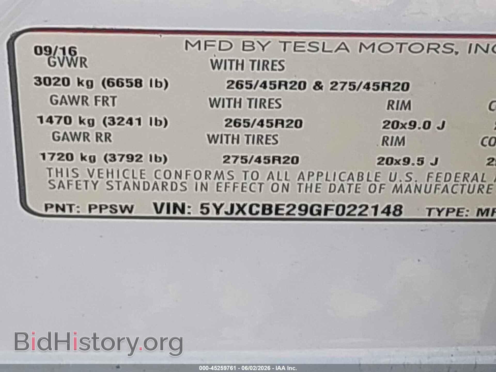 2016 TESLA MODEL X - VIN: 5YJXCBE29GF022148 - Фото 9