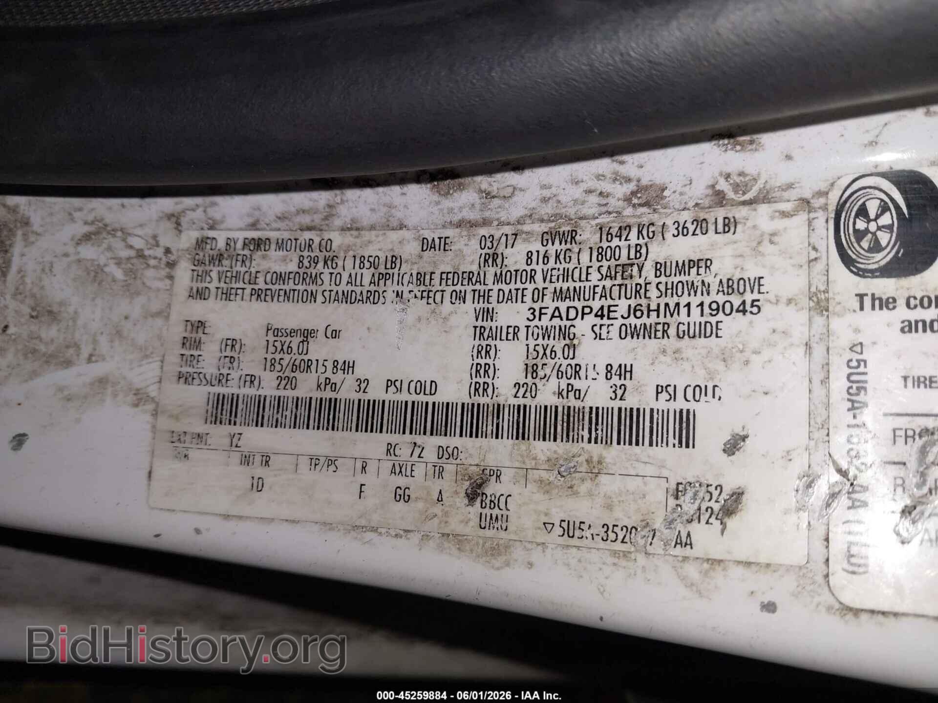 2017 FORD FIESTA - VIN: 3FADP4EJ6HM119045 - Photo 9