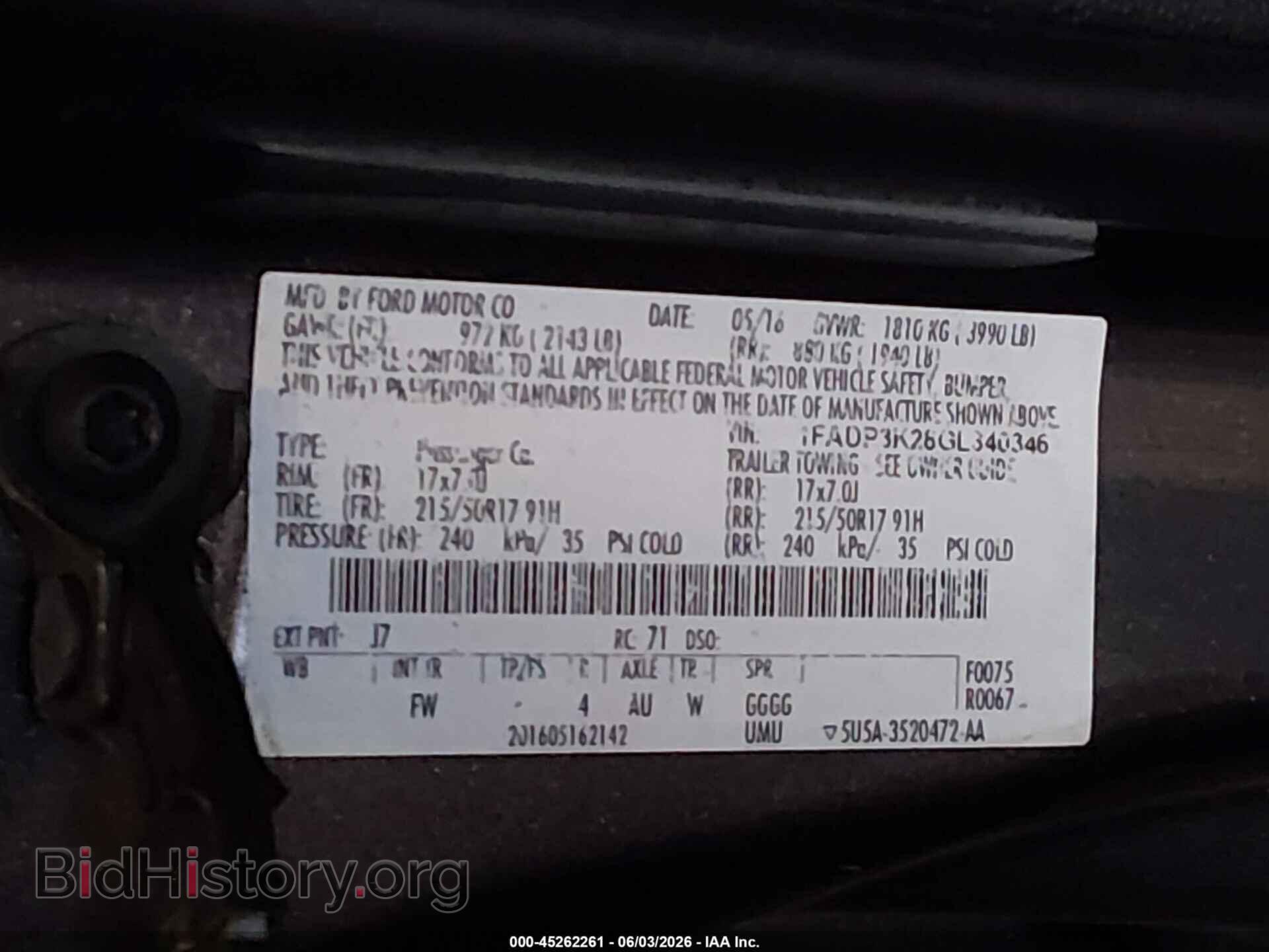 2016 FORD FOCUS - VIN: 1FADP3K28GL340346 - Photo 9