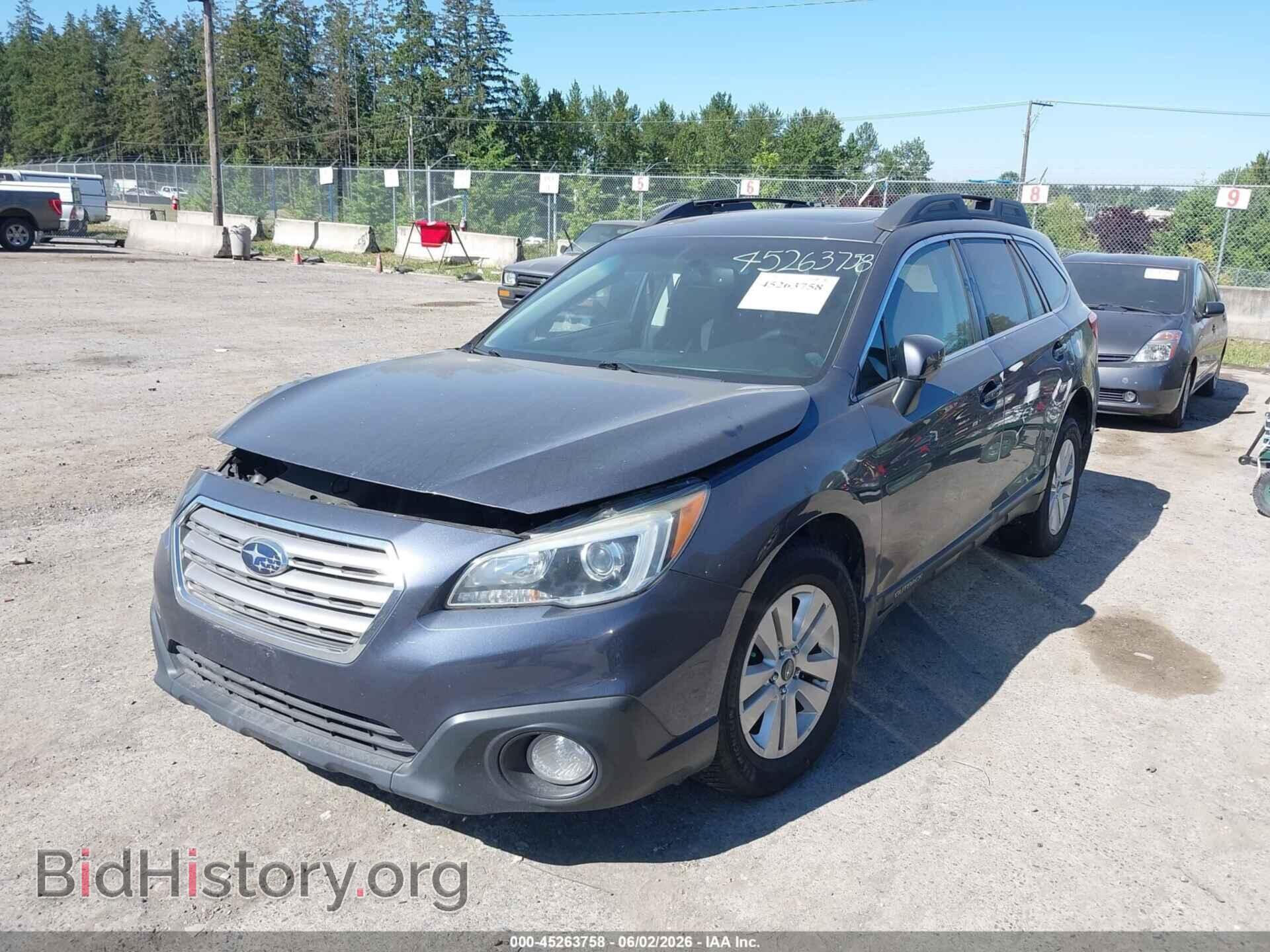 2015 SUBARU OUTBACK - VIN: 4S4BSADC2F3222829 - Фото 2