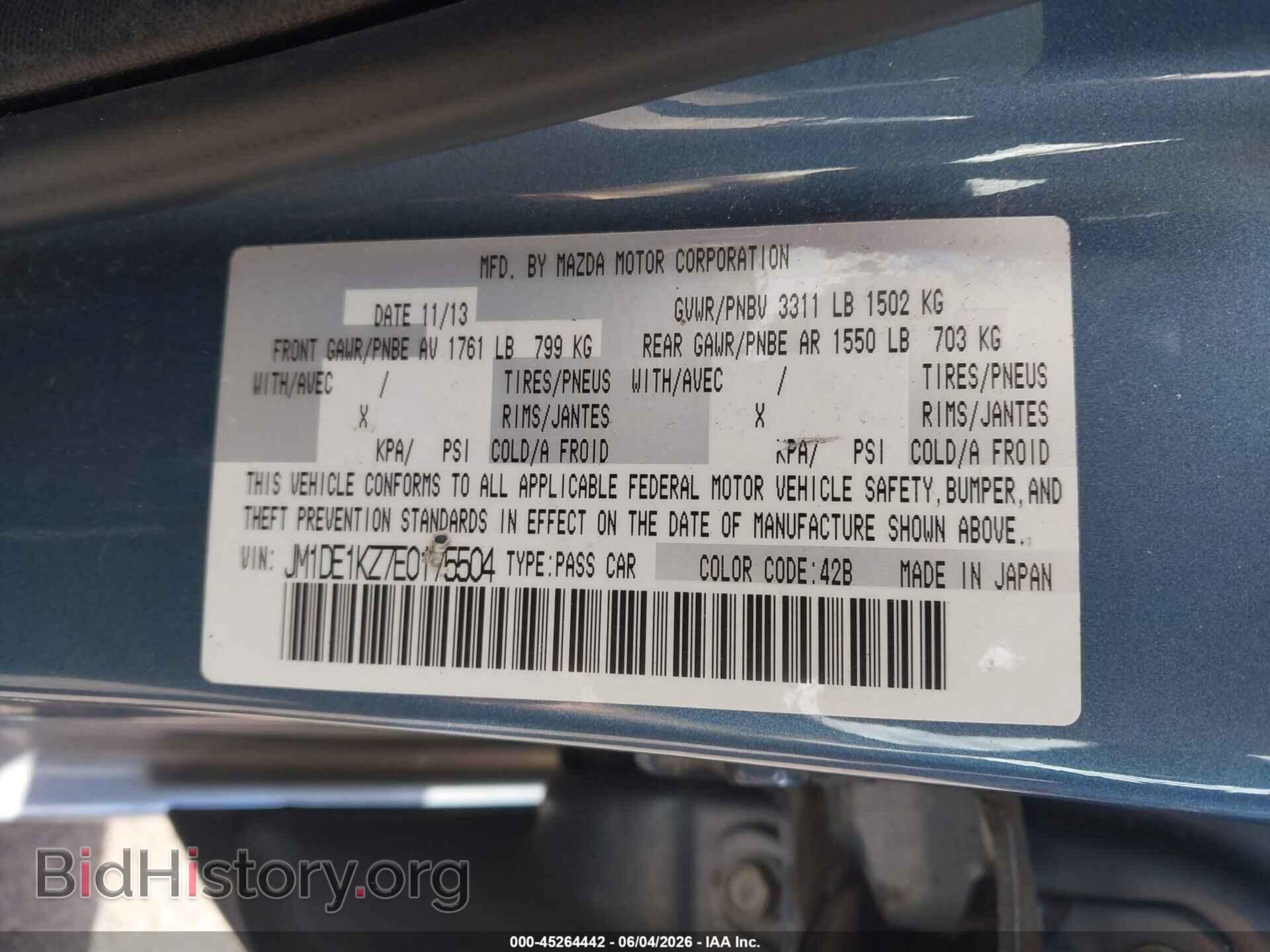 2014 MAZDA MAZDA2 - VIN: JM1DE1KZ7E0175504 - Photo 9
