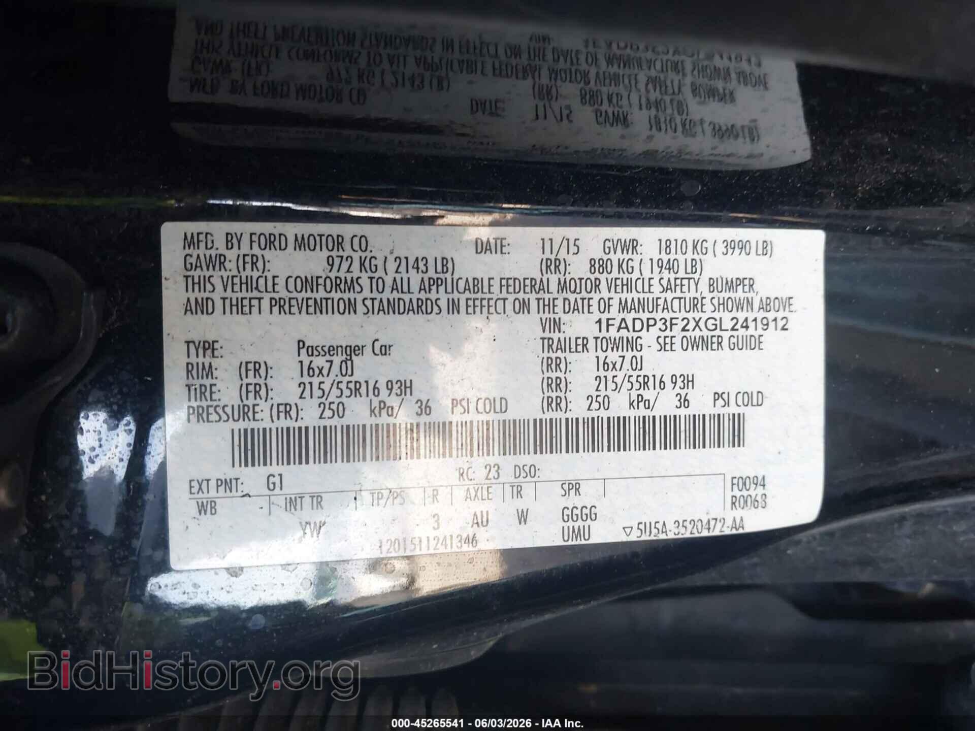 2016 FORD FOCUS - VIN: 1FADP3F2XGL241912 - Photo 9