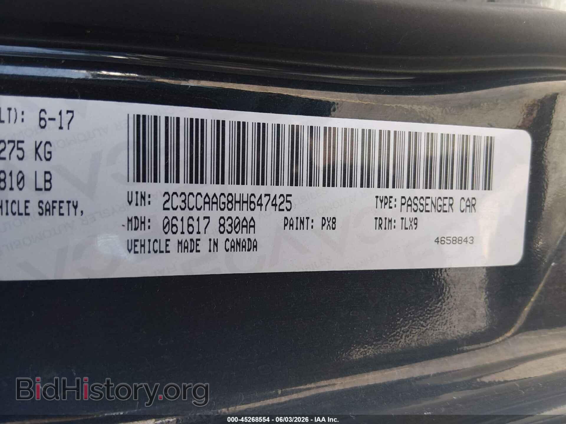 2017 CHRYSLER 300 - VIN: 2C3CCAAG8HH647425 - Photo 9
