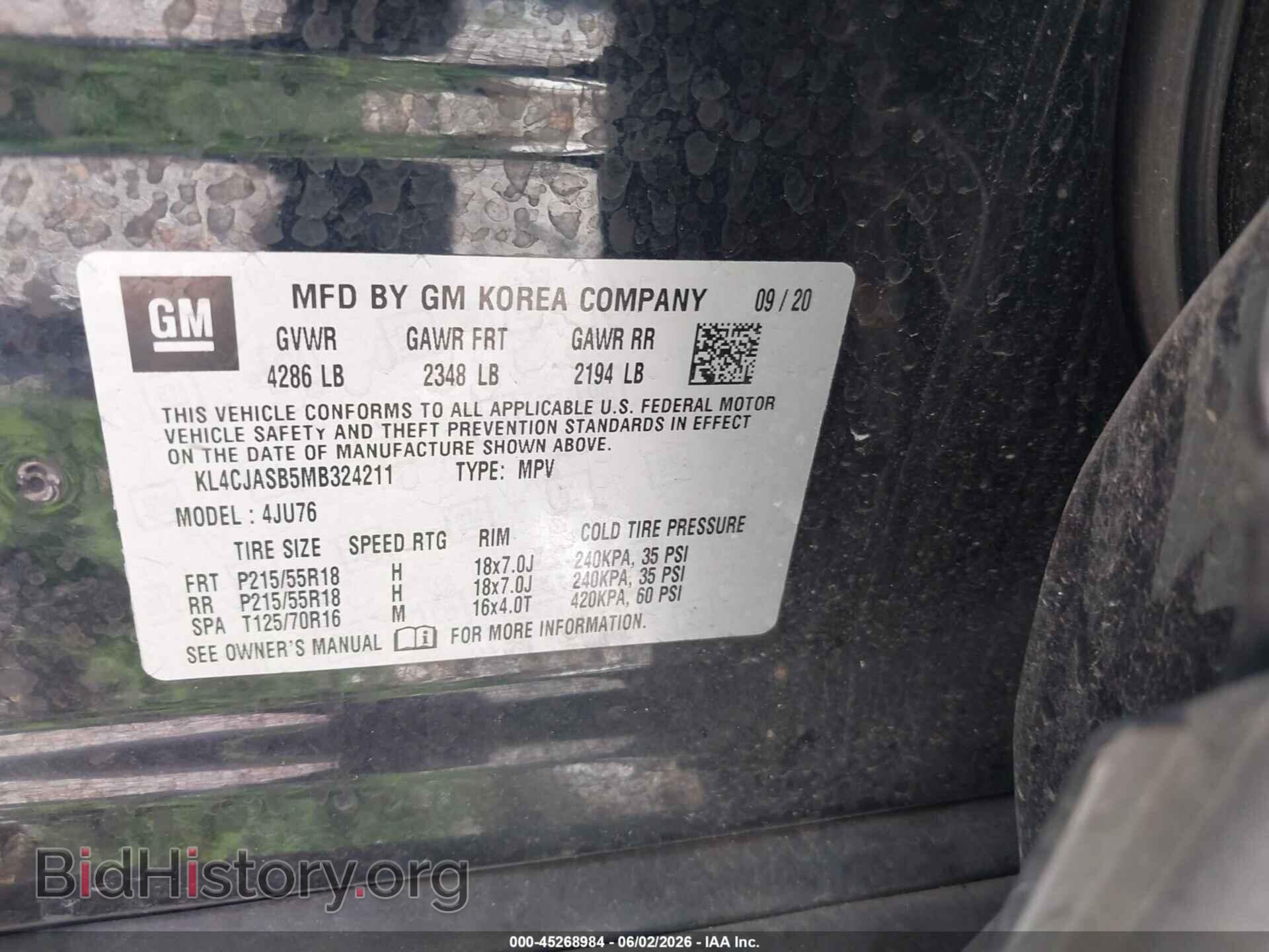 2021 BUICK ENCORE - VIN: KL4CJASB5MB324211 - Photo 9