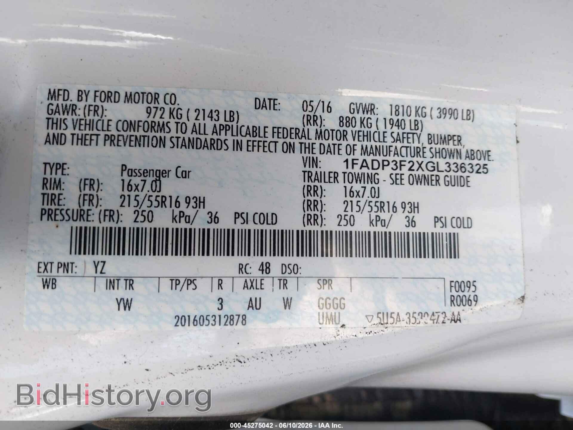 2016 FORD FOCUS - VIN: 1FADP3F2XGL336325 - Photo 9