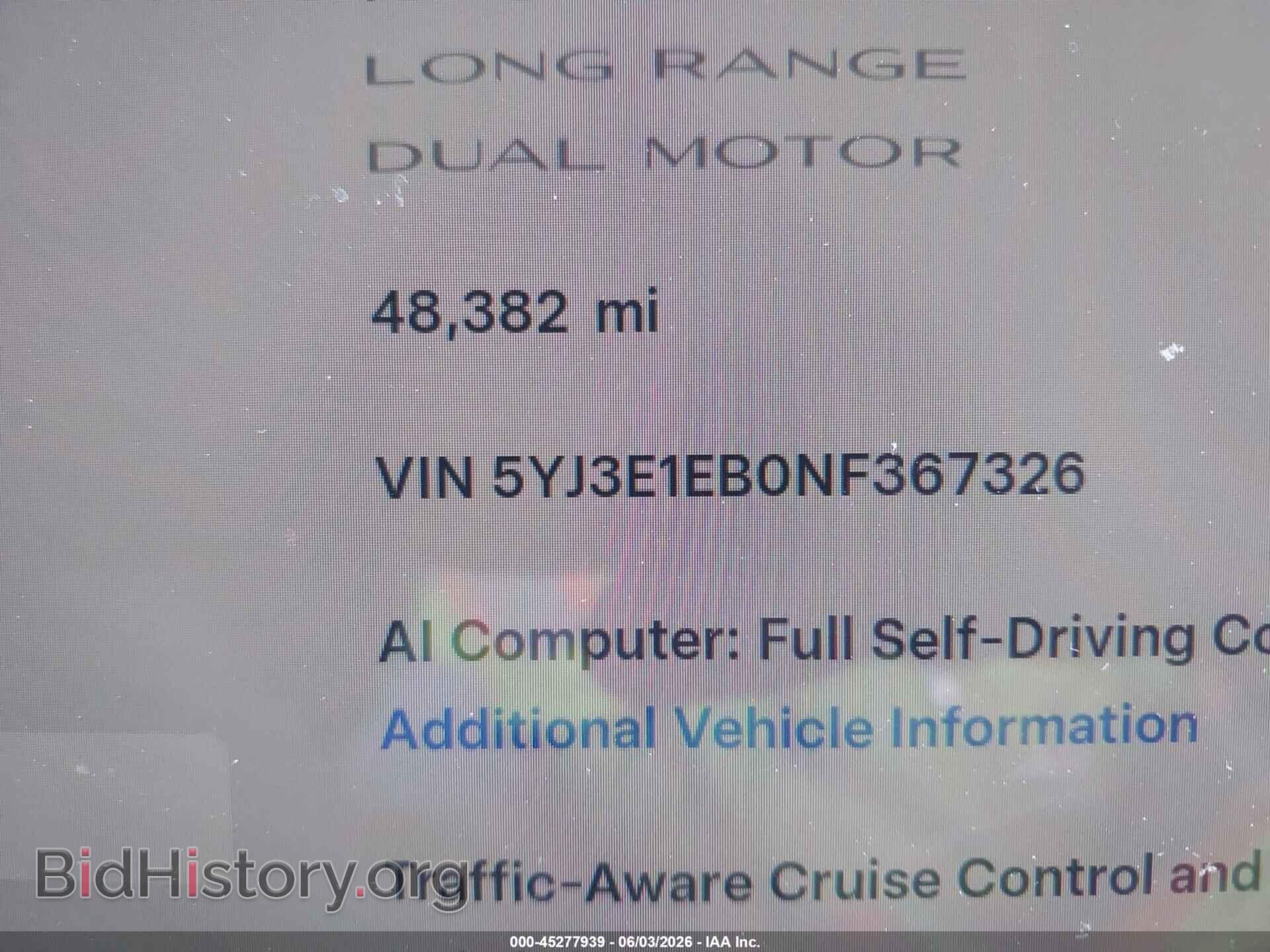 2022 TESLA MODEL 3 - VIN: 5YJ3E1EB0NF367326 - Фото 14