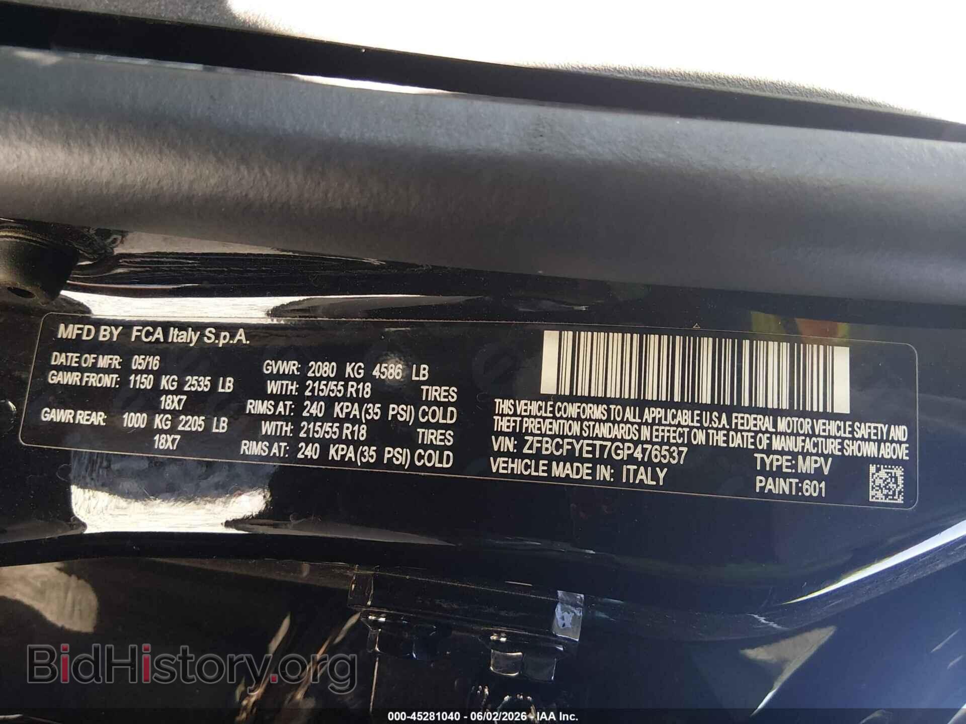 2016 FIAT 500X - VIN: ZFBCFYET7GP476537 - Photo 9