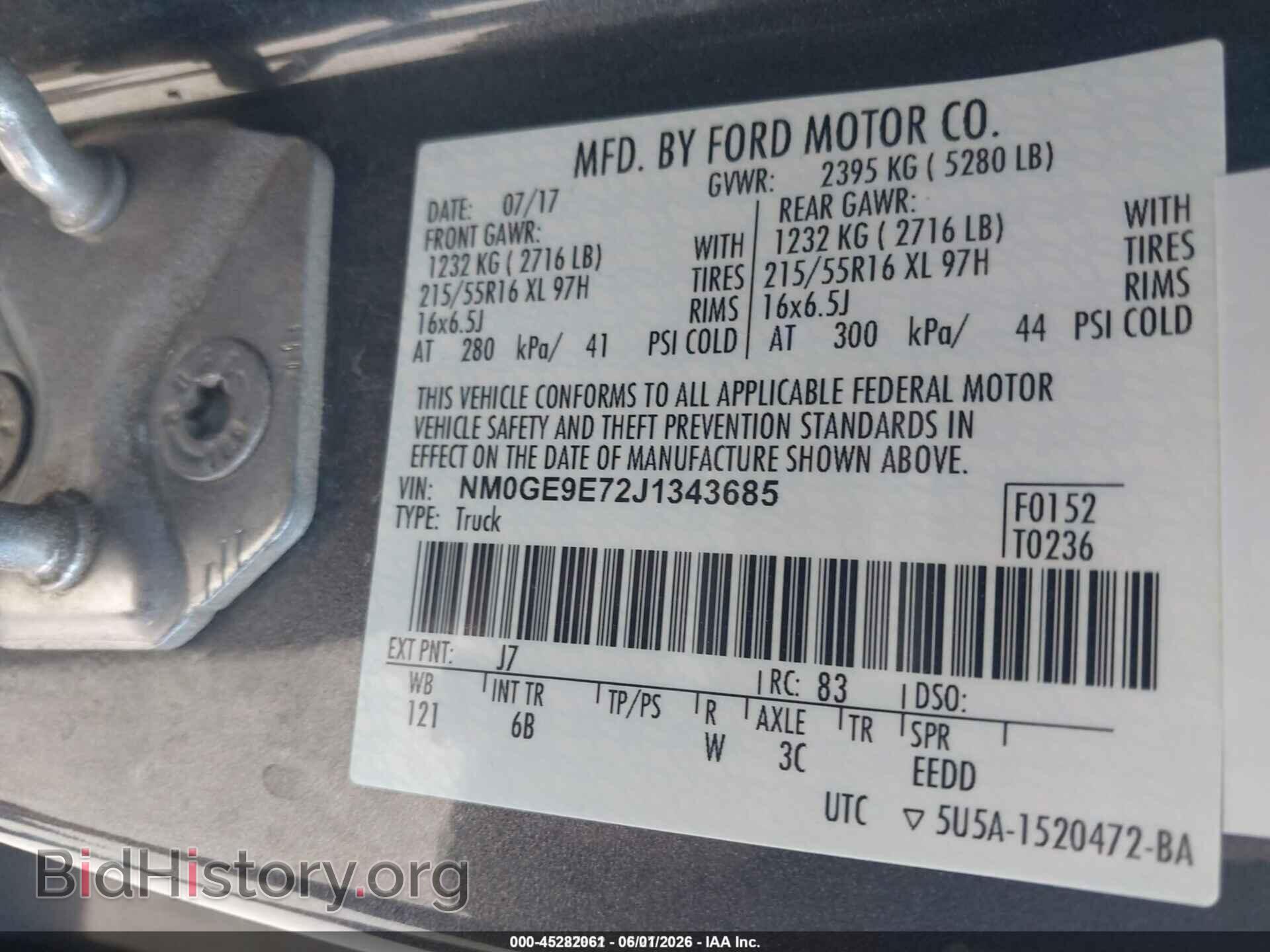 2018 FORD TRANSIT CONNECT - VIN: NM0GE9E72J1343685 - Photo 9