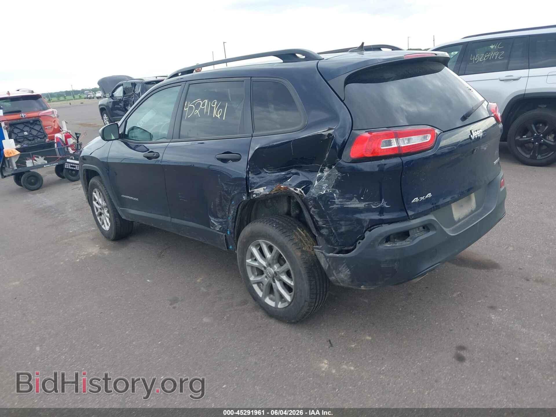 2016 JEEP CHEROKEE - VIN: 1C4PJMAB9GW192996 - Фото 3