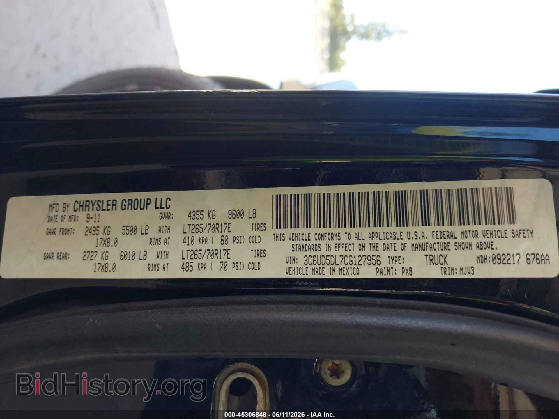 2012 RAM 2500 - VIN: 3C6UD5DL7CG127956 - Photo 9