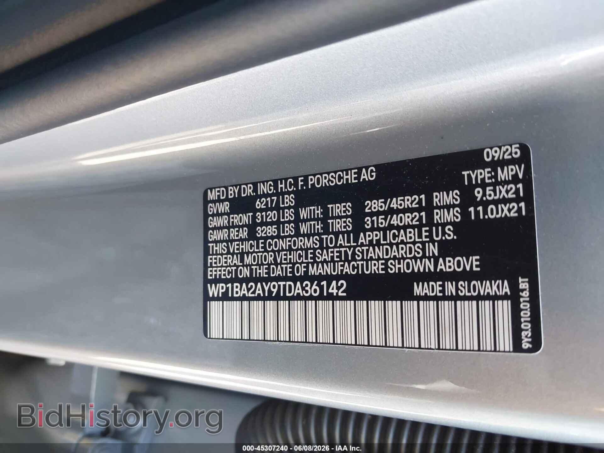 2026 PORSCHE CAYENNE - VIN: WP1BA2AY9TDA36142 - Photo 9