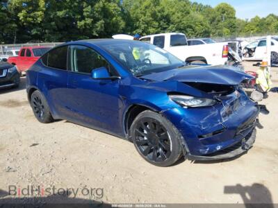 2021 Tesla MODEL Y Long Range Dual Motor All-Wheel Drive, синий — VIN 5YJYGAEE7MF112097, IAAI