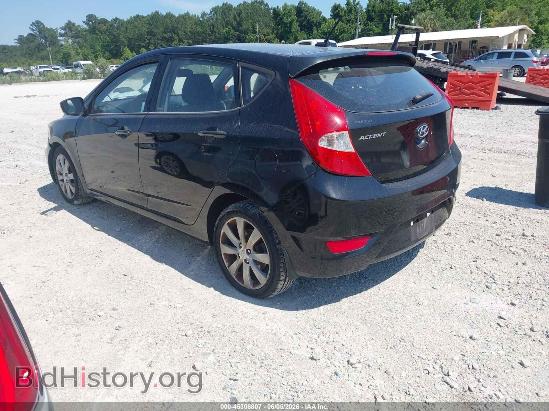 2013 HYUNDAI ACCENT - VIN: KMHCU5AE6DU070587 - Фото 3