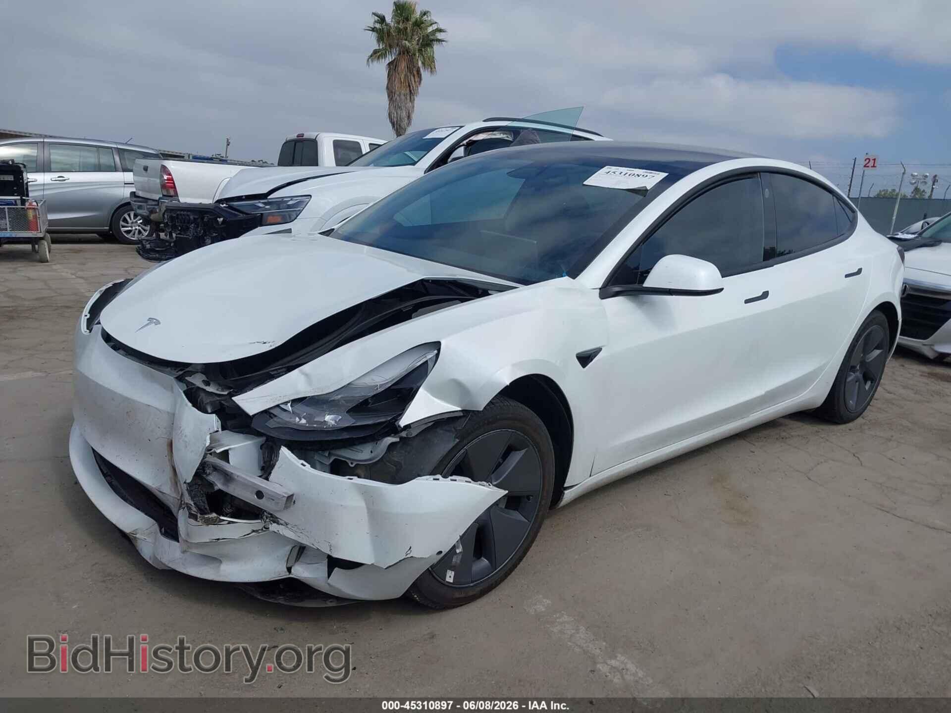 2022 TESLA MODEL 3 - VIN: 5YJ3E1EB6NF341023 - Фото 2