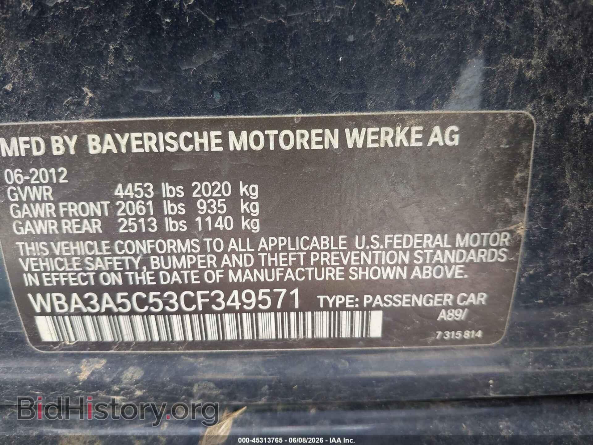 2012 BMW 328I - VIN: WBA3A5C53CF349571 - Photo 9