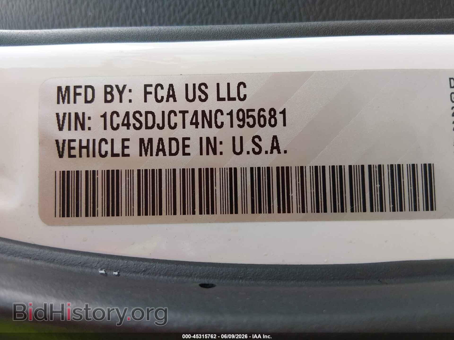2022 DODGE DURANGO - VIN: 1C4SDJCT4NC195681 - Фото 9