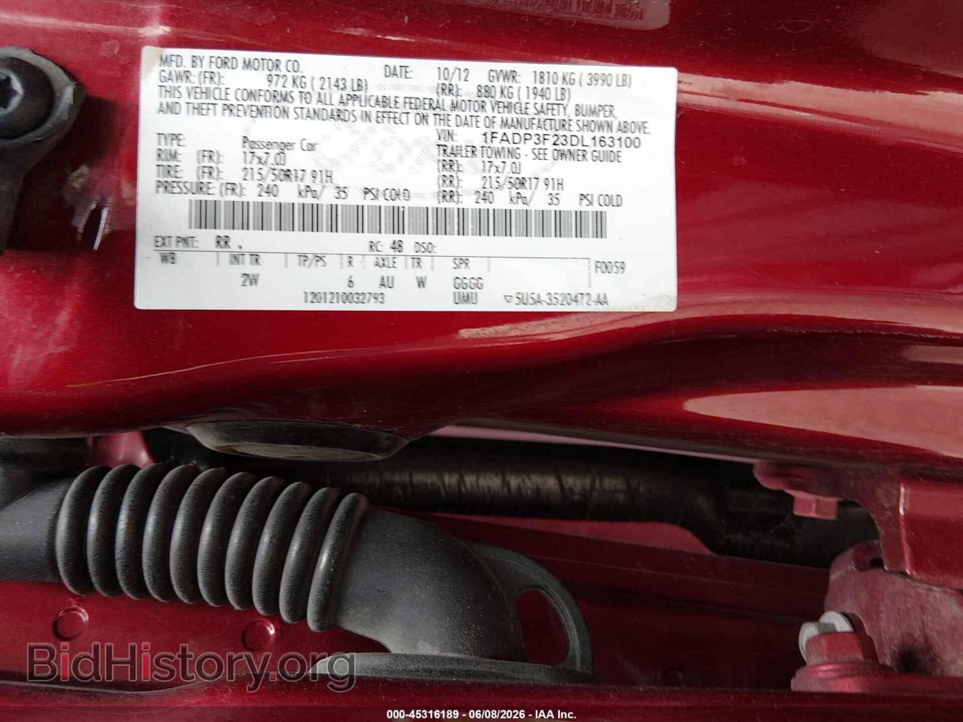 2013 FORD FOCUS - VIN: 1FADP3F23DL163100 - Photo 9