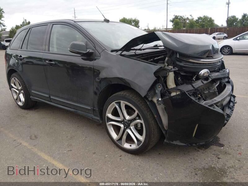 2013 Ford EDGE Sport (VIN 2FMDK4AK9DBA40547) — фото 1 из 17, IAAI, повреждение: передняя часть
