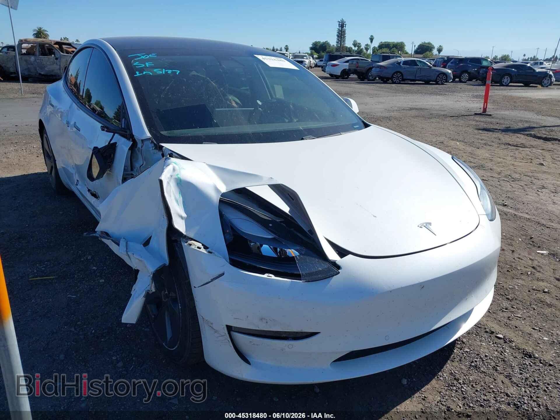 Photo 5YJ3E1EB4MF009208 - TESLA MODEL 3 2021